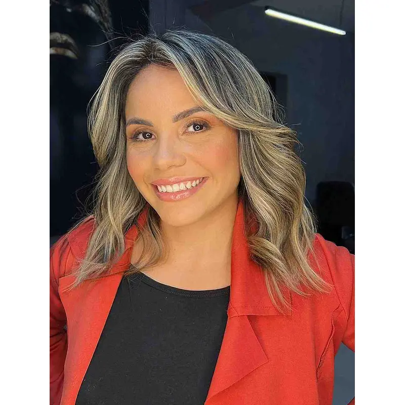 Medium Length Wavy Wigs Lace Front Synthetic Wigs Layered Wigs