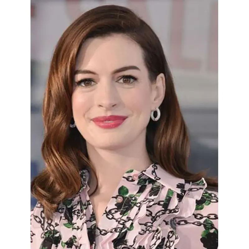 Wavy Brown Lace Front Long Without Bangs Anne Hathaway Wigs