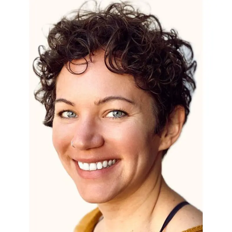 Short Curly Lace Front Wigs Brown Layered 4" Wigs