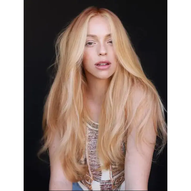 Wig Stores Lace Front Synthetic Long Wavy Strawberry Blonde Wigs