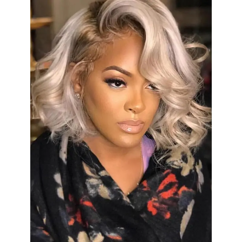 Blonde Wigs For African American Synthetic Wavy Layered Wigs