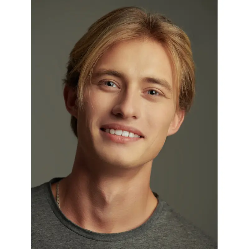 Front Lace Wigs For Men Straight Blonde Sythetic Wigs