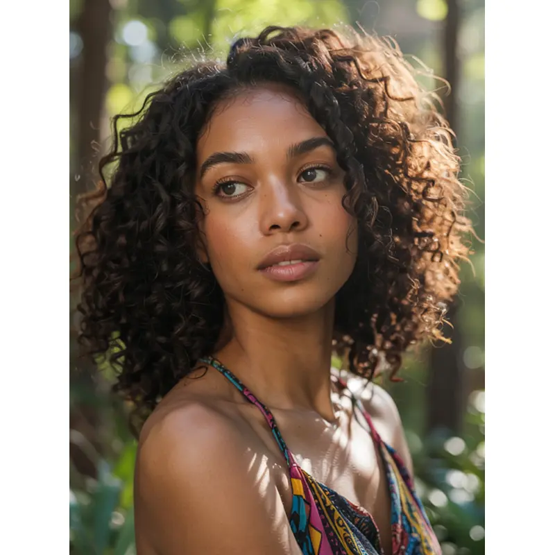 Fine Hair Wigs For African American 14" Monofilament Synthetic Wigs
