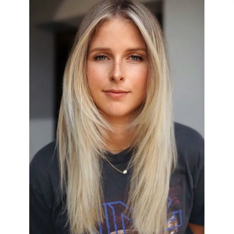 Synthetic 18" Monofilament Long Straight Wigs