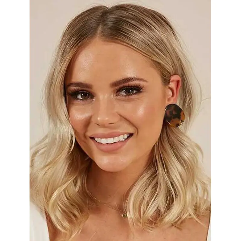 Lace Front Wigs Wavy Lace Front Wigs Synthetic Without Bangs Blonde Wigs