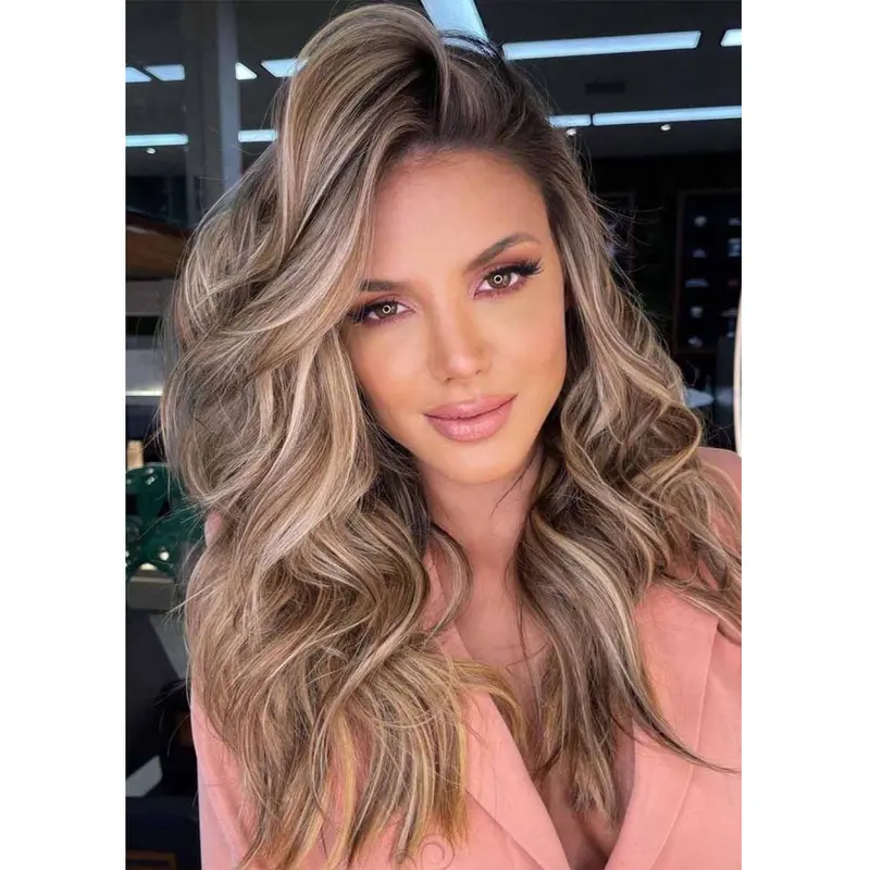 Long Blonde Wig Wavy Synthetic Lace Wig Fabulous Wigs Long Hair