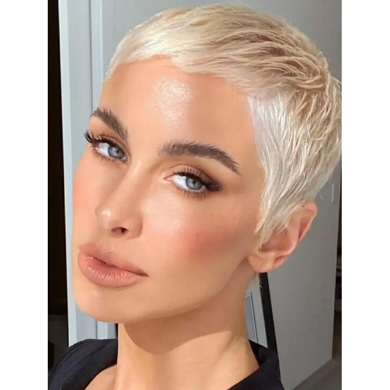 Short Hair Wigs Lace Straight Wigs Synthetic Without Bangs Short Hair Wigs