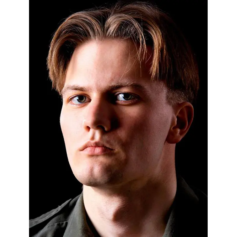 Capless Blonde Straight Remy Human Hair Short Middle Part Men Wigs