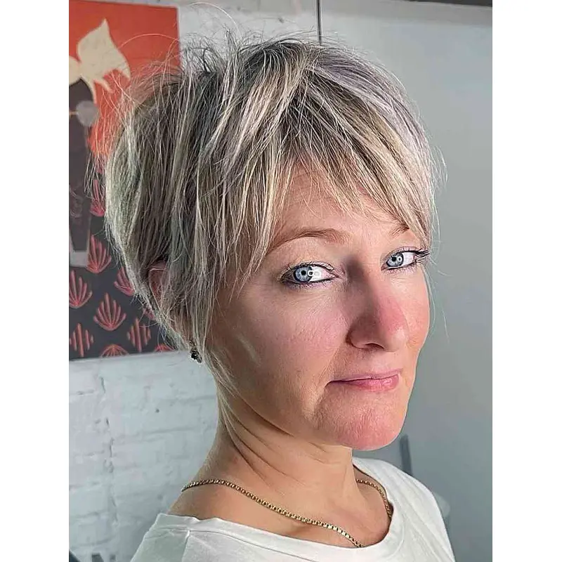 Ladies Short Wigs Gorgeous Blonde Wigs For Women Synthetic Straight Short Wigs