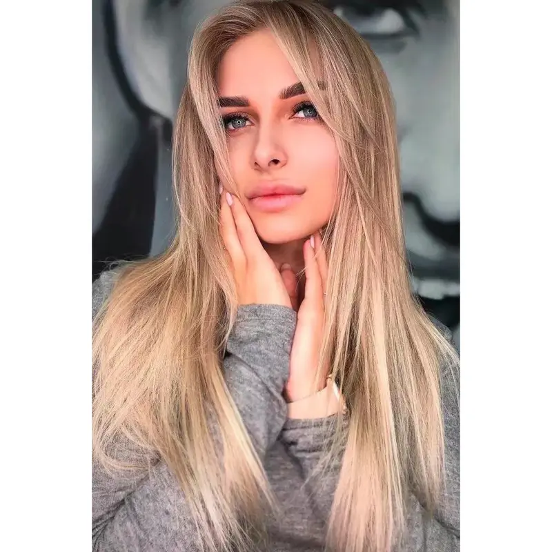 Long Hair Wigs That Look Real Lace Front Wigs Straight Synthetic Wigs