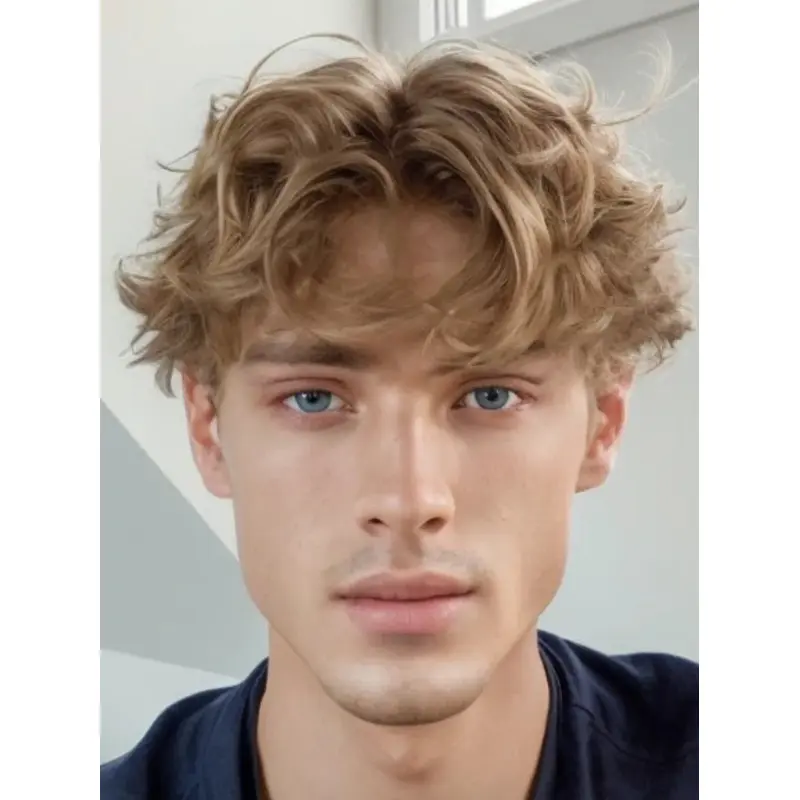 Lace Fronts For Men Boycuts 4" Cropped Blonde Wigs