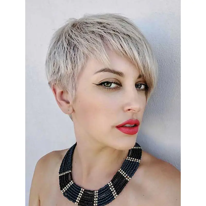 Ladies Wigs Short Styles Cropped Exquisite Wigs Straight Synthetic Wigs