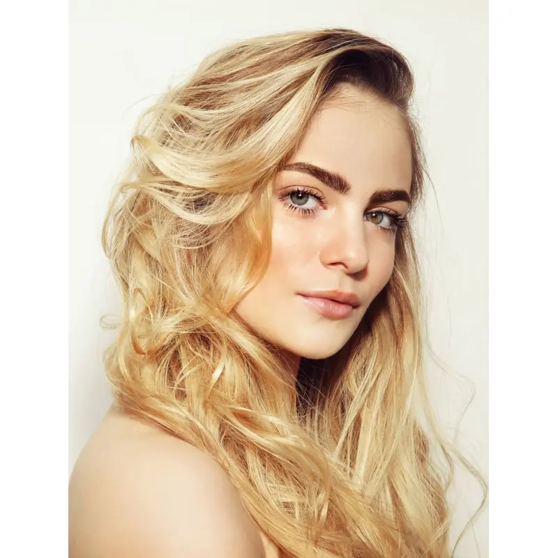 Long Blonde Wig Gorgeous Synthetic Wig Wavy Long Layered Wigs