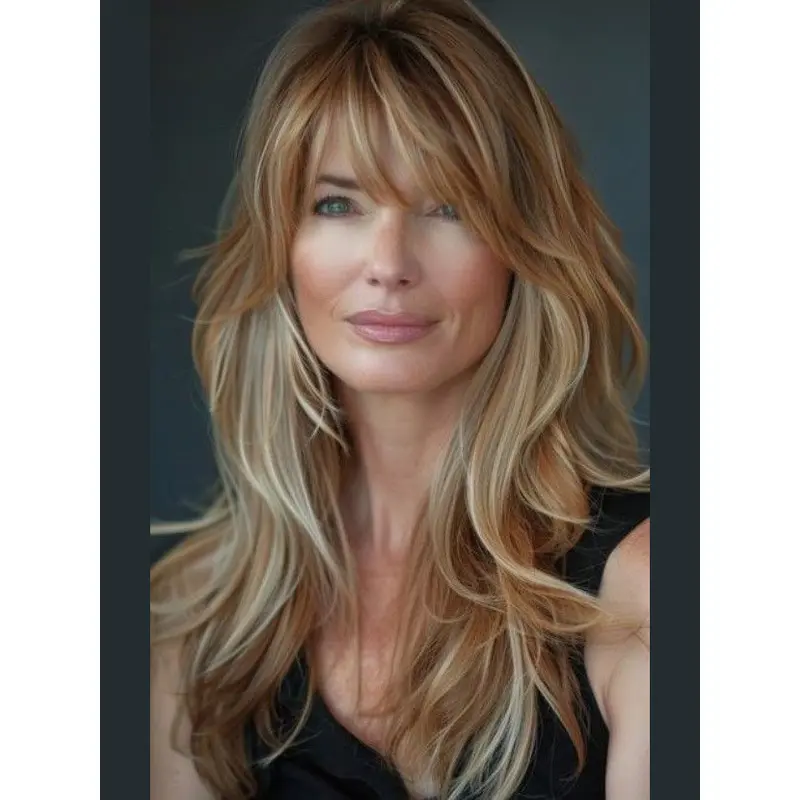 Long Hair Wigs That Look Real Wavy Monofilament 18" Wigs