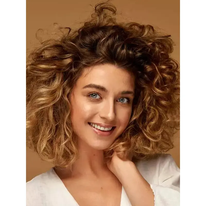 African American Human Hair Afro Wigs Without Bangs 12" Curly Wigs