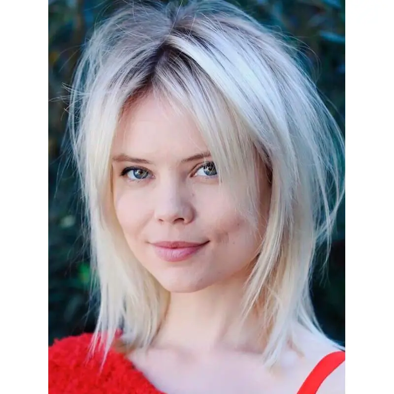 Blonde Wigs For Women Synthetic Straight Wigs Lace Front Bob Wigs