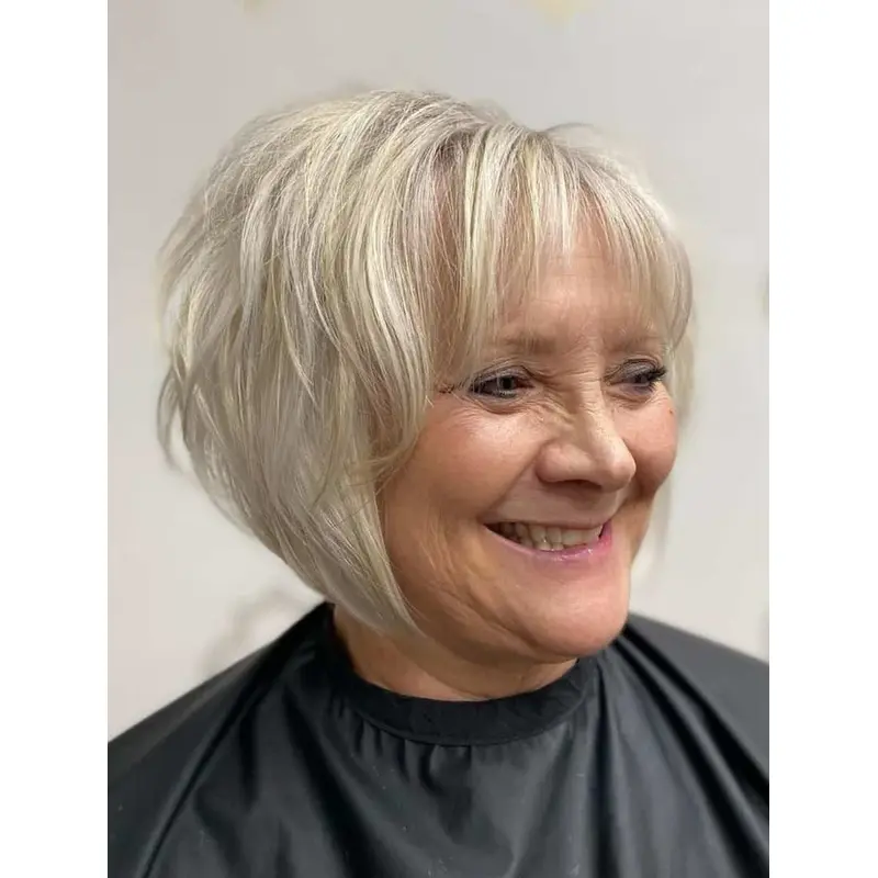 Ladies Wigs Short Styles Chin Length Wigs Straight Synthetic Wigs