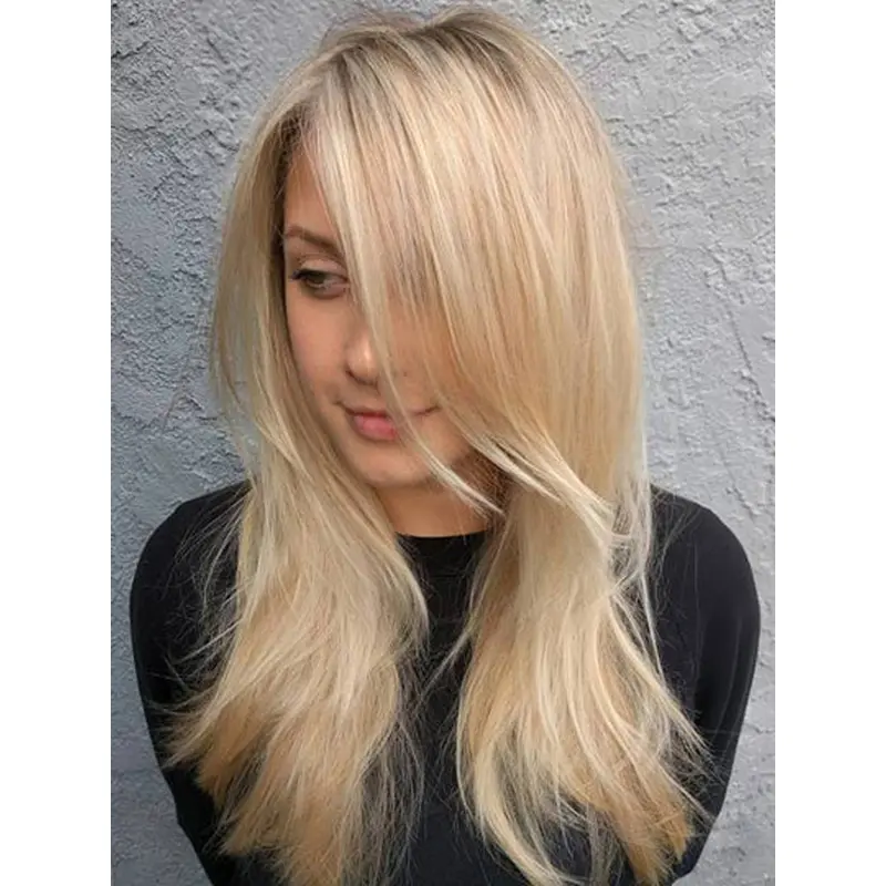 Layered Lace Front 18" Long Straight Hair Wigs