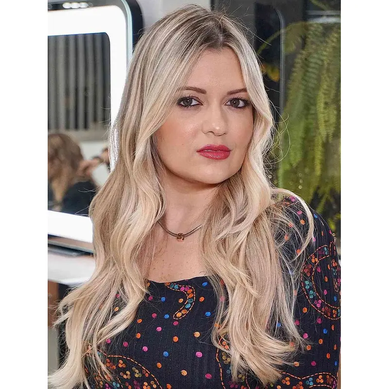 Long Wigs For Sale Lace Synthetic Blonde Wig Wavy Long Layered Wigs