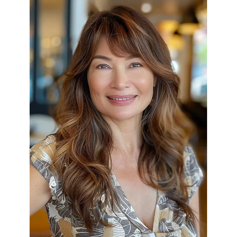 Long Wigs For White Women Wavy Monofilament 20" Wigs