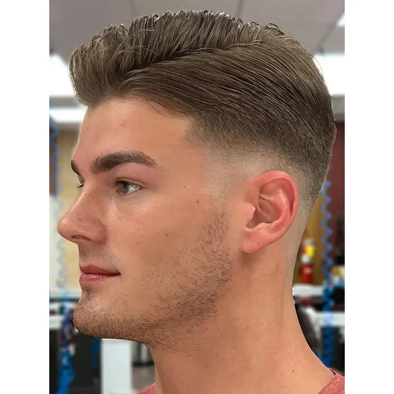 Men Wigs Online Boycuts Blonde 4" Straight Wigs