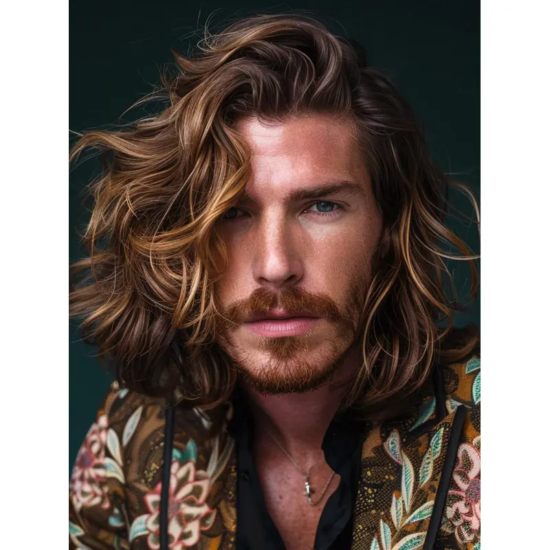 Mens Blonde Wig Monofilament Synthetic Layered 10" Wigs