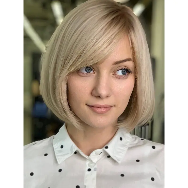 Short Blonde Wigs For Sale Bobs 10" Lace Front Wigs