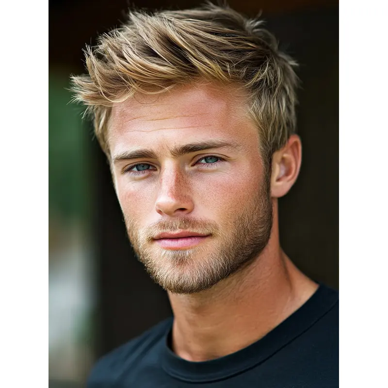 Short Mens Wigs Boycuts Monofilament 4" Straight Wigs