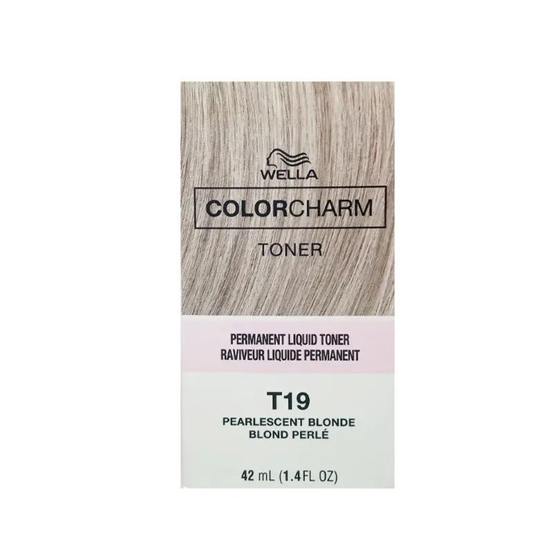Wella Color Charm Permanent Liquid Hair Toner - T19 Pearlescent Blonde