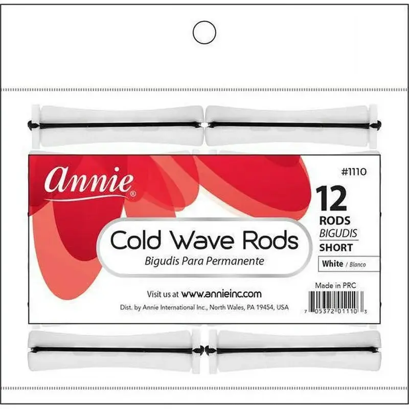 Annie Cold Wave Rods 7/16" Short White
