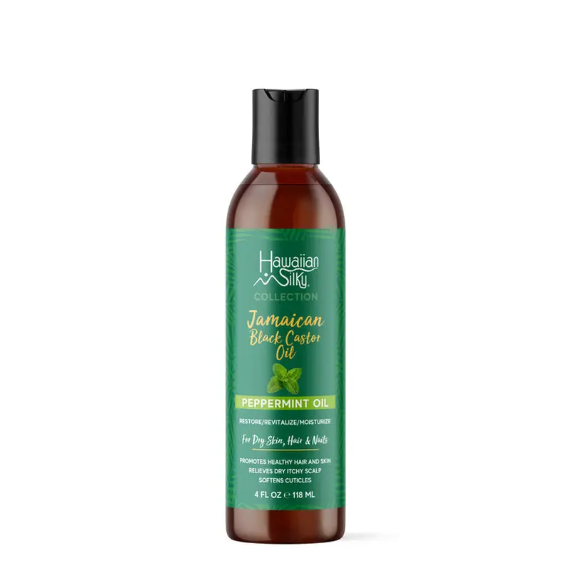 Hawaiian Silky Jamaican Black Castor Oil - Peppermint
