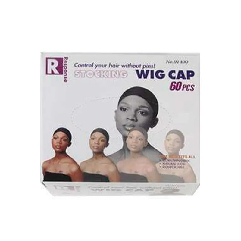 Magic Collection 60 Stocking Wig Caps Black #1400