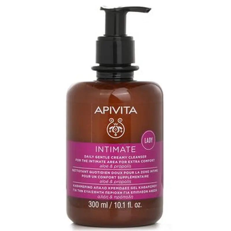 Apivita Intimate Lady Daily Gentle Creamy Cleanser For The Intimate Area For Extra Comfort Aloe & Propolis  300ml
