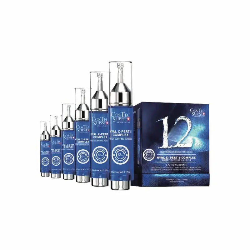 Costec Suisse Costec Suisse - Hyal X-Pert 5 Complex Water Soothing Serum Ampoule (Moisturising, Rejuvenating, Brightening) (e5ml Ampoule/6 Ampoules per Box) CT002  Fixed Size