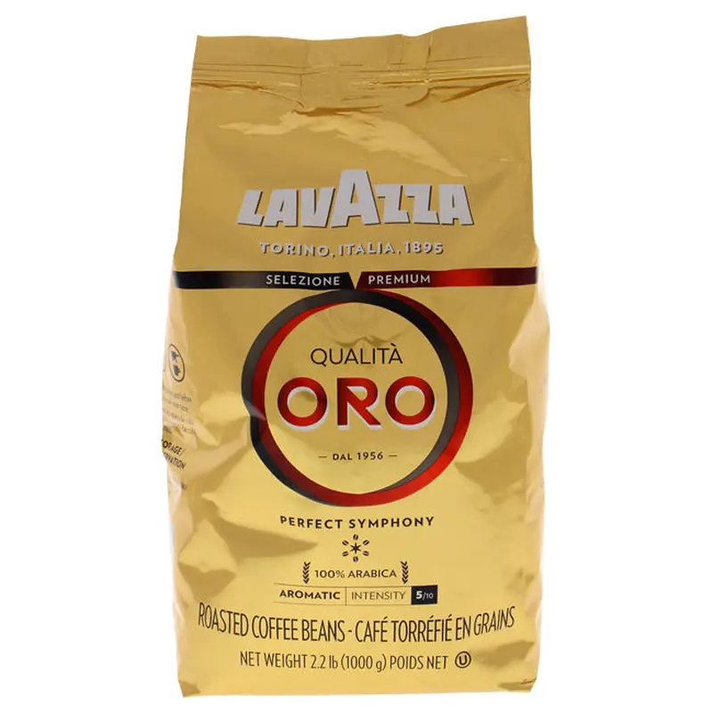 Lavazza Qualita Oro Coffee Roast Whole Bean Coffee by Lavazza for Unisex - 35.2 oz Coffee