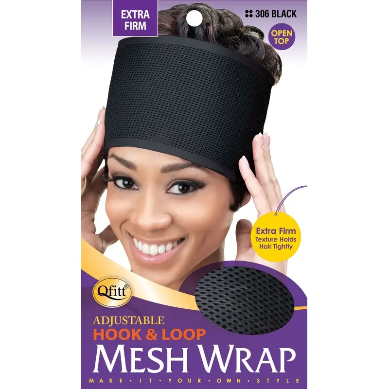 Qfitt Adjustable Extra Firm Mesh Wrap #306 Black