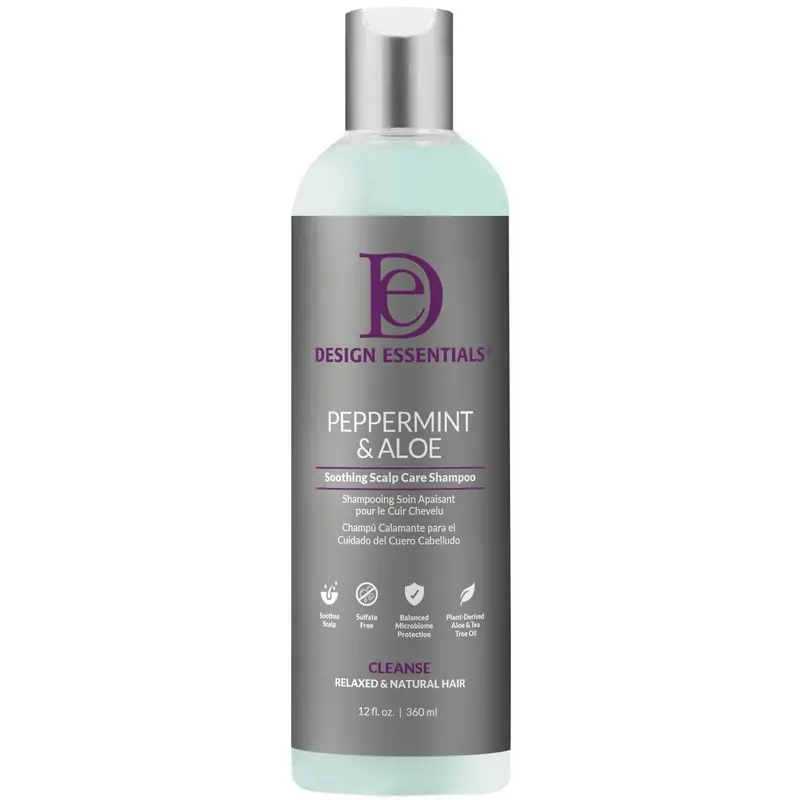 Design Essentials Peppermint & Aloe Soothing Scalp Shampoo 12 oz