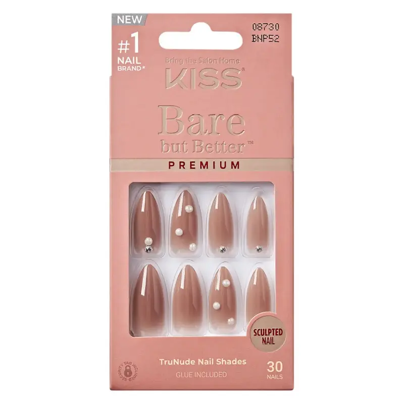 Kiss Bare But Better Premium Nails - Sunny
