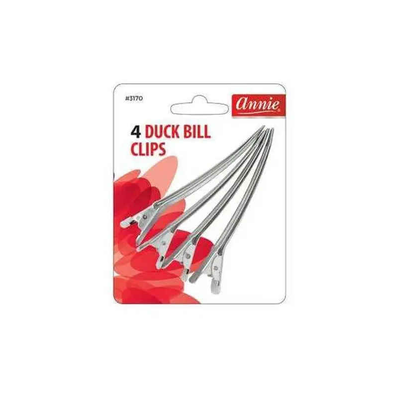 Annie #3170 Metal Duck Bill Clips 4 ct