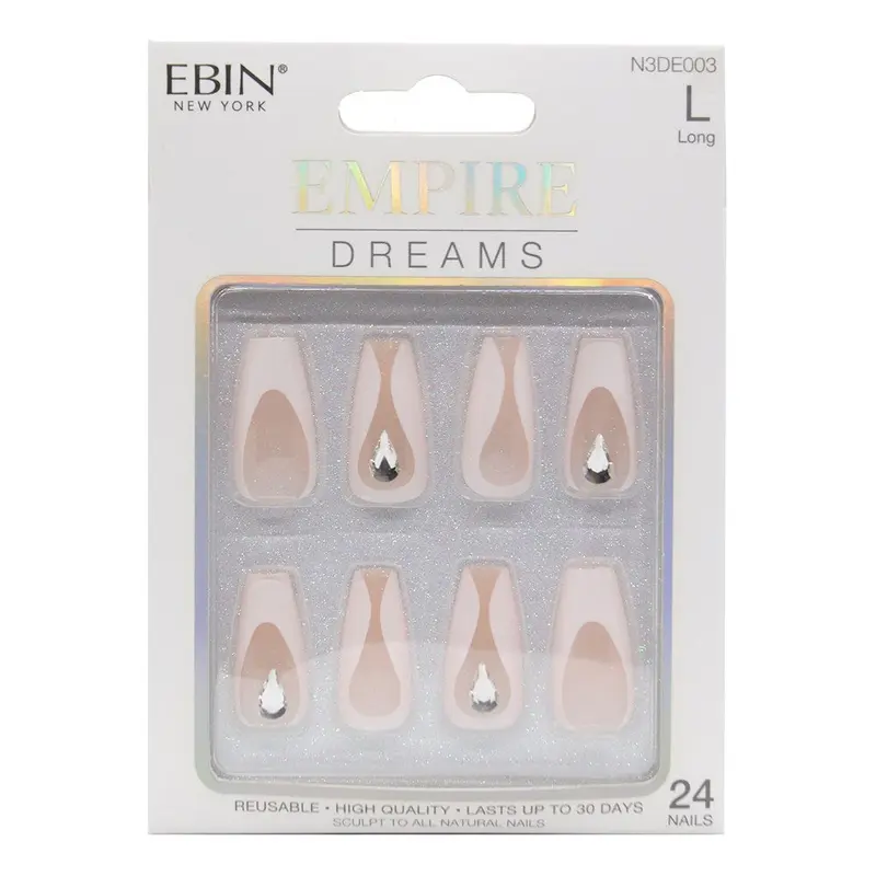 EBIN Press-On Nails Empire Dreams #N3DE003 Long