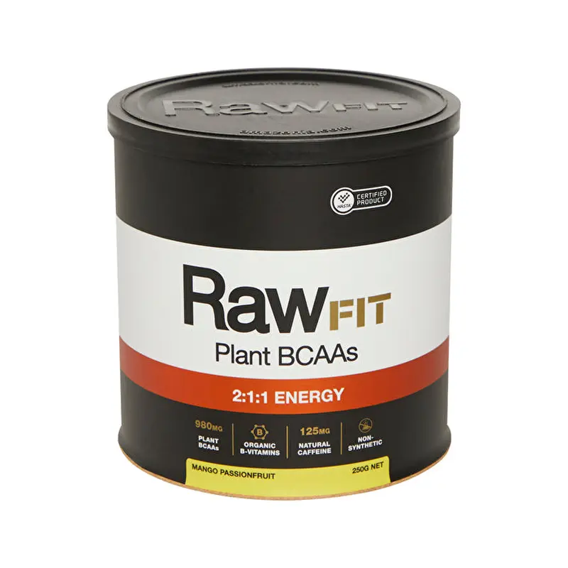 Amazonia Raw FIT Plant BCAAs 2:1:1 Energy Mango Passionfruit 250g