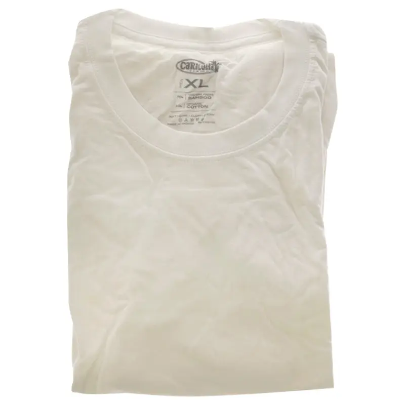 Cariloha Bamboo Crew Tee - White by Cariloha for Men - 1 Pc T-Shirt (XL)