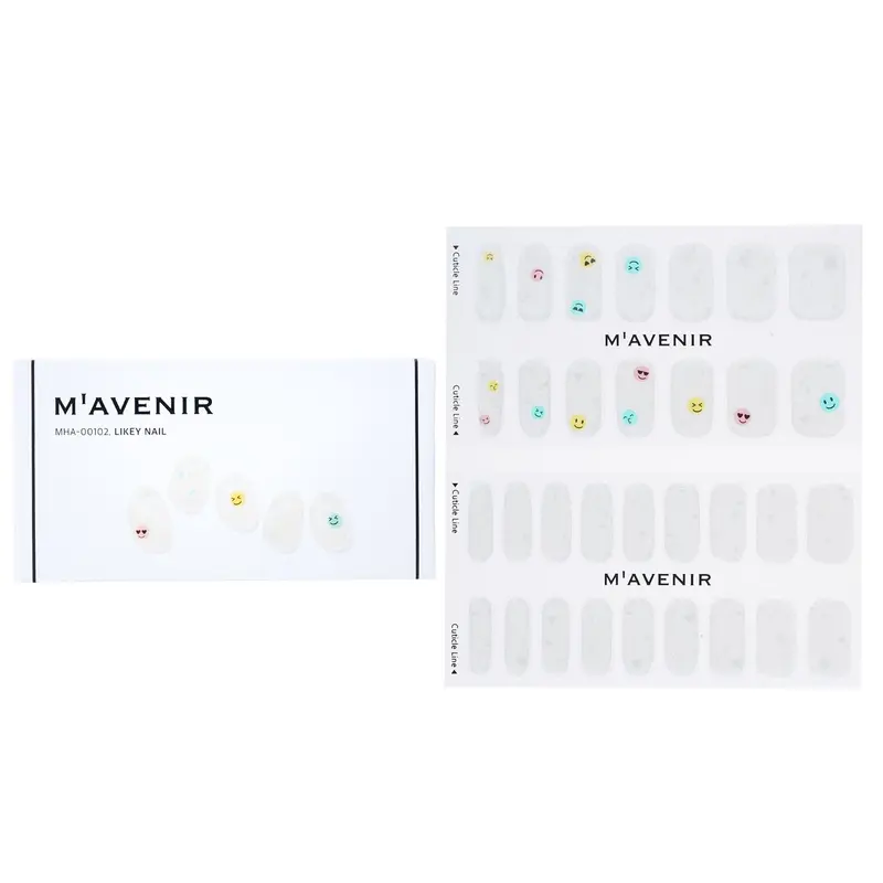 Mavenir Nail Sticker (White) - # Likey Nail  32pcs