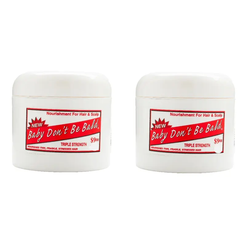 2 Pack Baby Don't Be Bald Triple Strenght Hair & Scalp Nourishment 8 oz