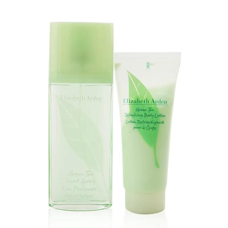 Elizabeth Arden Green Tea Coffret: Eau Parfumee Spray 100ml/3.3oz + Body Lotion 100ml/3.3oz (Box Slightly Damaged)  2pcs