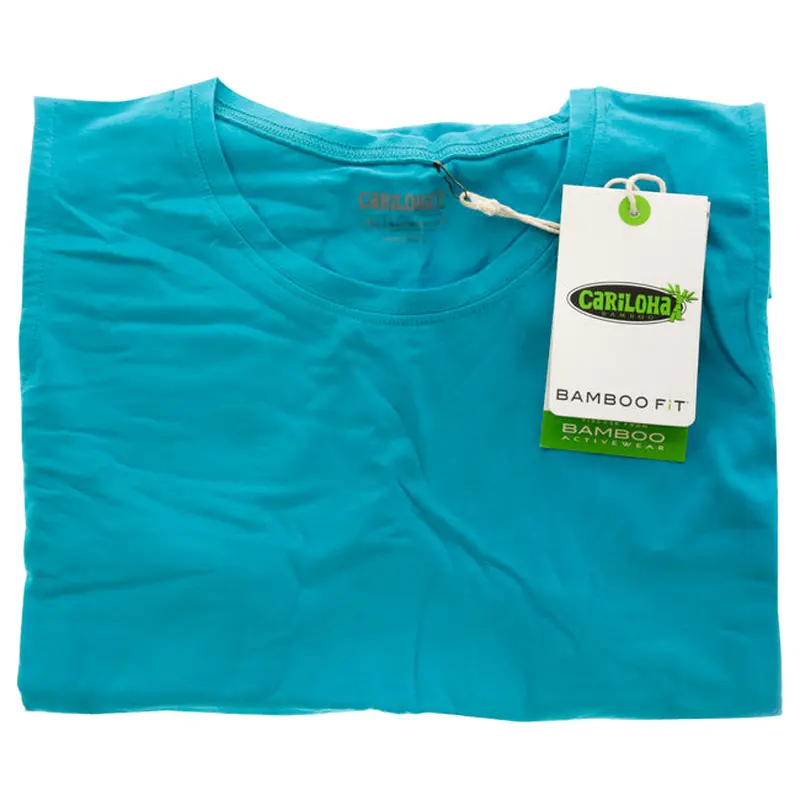 Cariloha Bamboo Sleeveless T-Shirt - Teal by Cariloha for Women - 1 Pc T-Shirt (XL)