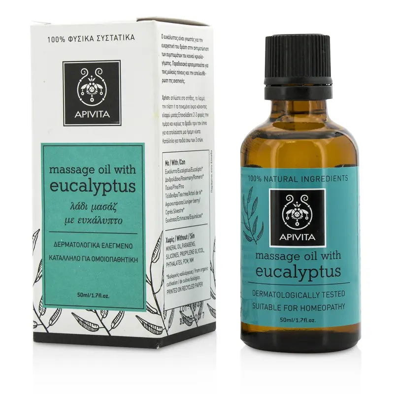 Apivita Massage Oil With Eucalyptus  50ml/1.7oz