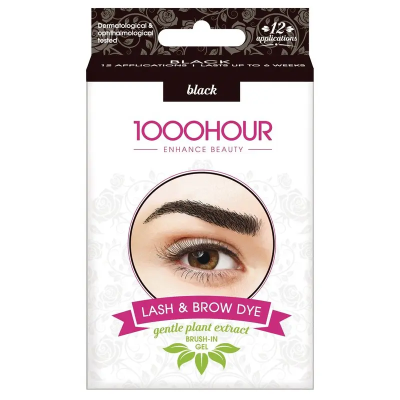 1000HOUR Plant Based Lash & Brow Dye Kit Dark Brown