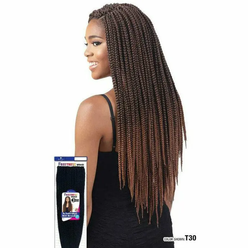 FreeTress: 3X Individual Box Braid 22" Crochet Braids - FINAL SALE