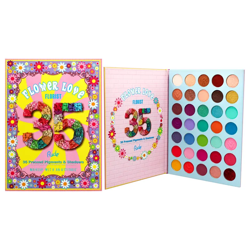 Rude Cosmetics Flower Love 35 Eyeshadows Palette - Florist by Rude Cosmetics for Women - 1.34 oz Eye Shadow